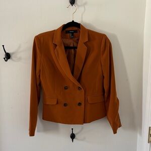 Orange “Forever 21” blazer,  size small.